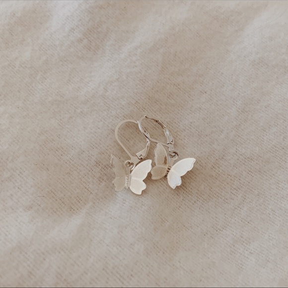 n e w | silver butterfly earrings🤍✨ - Picture 2 of 4